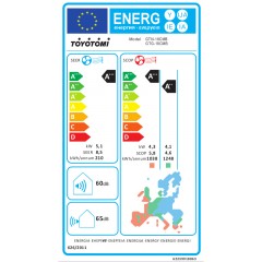 Toyotomi Gosai GTN/GTG-18CMB Κλιματιστικό Inverter 18000 BTU A+++/A++ με Ιονιστή και WiFi Shadow Black